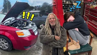 Trying to Start an Old Rust Valley Van Overworking Cassidy Rust Bros VLOG