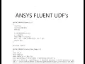 Ansys Fluent UDF Define - Source Property Profile