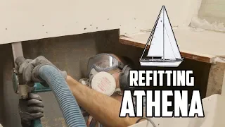 Sail Life – Fixing the cockpit hatch frame & fairing the cabin top Flexicat style – DIY sailboat