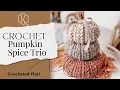 Wheat Stitch Crochet Pumpkin Spice Trio Pattern