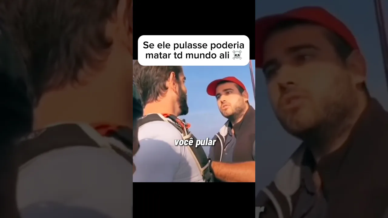Ele queria pular do balão