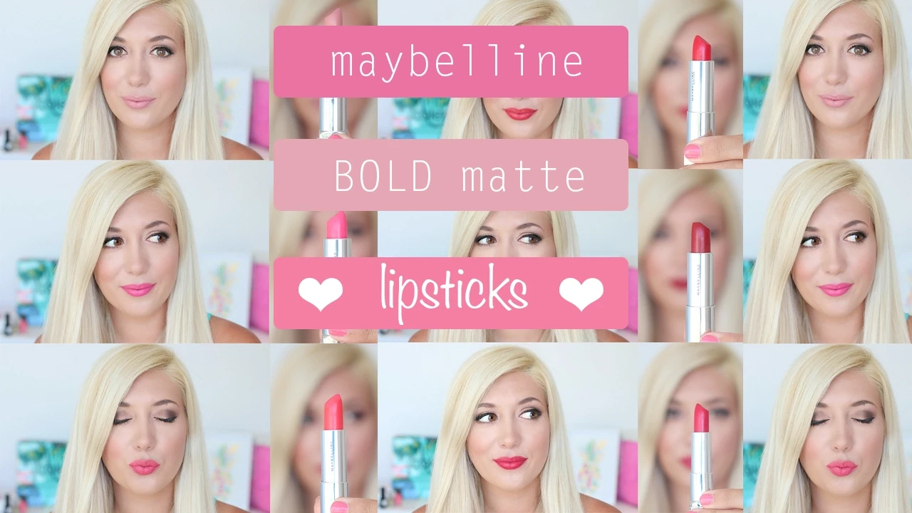 9 Maybelline Creamy Matte Lipsticks Lip Swatches & Review. 