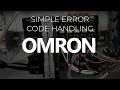 Omron Sysmac Studio Error Monitoring - Simple Safe PLC Error Handling Framework