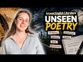 FREE 3 HOUR Unseen Poetry Revision STREAM MASTER PROPER EXAM TECHNIQUES