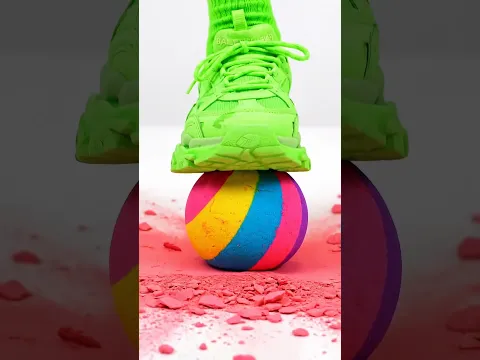 Green Neon Sneakers VS Random Items ASMR
