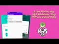 5 USER PROFILE android volley and mysql php
