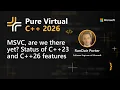 MSVC are we there yet Status of C 23 and C 26 features