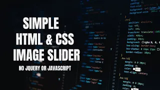 Simple HTML CSS Image Slider - No jQuery or JavaScript