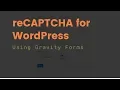 reCAPTCHA for WordPress using Gravity Forms