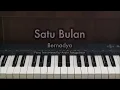 Satu Bulan - Bernadya | Piano Karaoke by Andre Panggabean