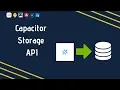Capacitor Storage API with ionic