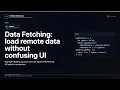 Data Fetching load remote data without confusing UI Explained FullStack Masterclass React Course