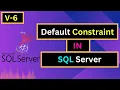 Learn SQL Server Default Constraint 100 clear concept