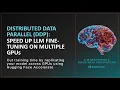 Distributed Data Parallel Speed Up LLM Fine-Tuning on Multiple GPUs