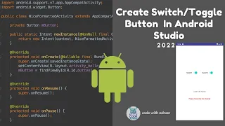Create Button in Android Studio Tutorial 2022