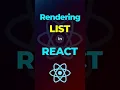 rendering list items in react