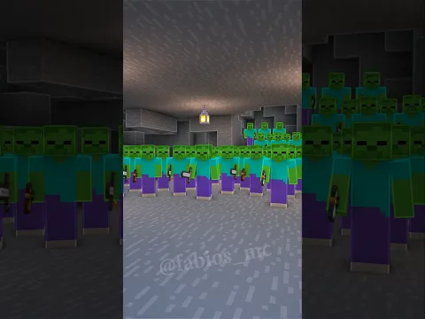 Ordeno a 100 zombis que ataquen una aldea en Minecraft !
