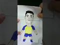drawing Cristiano Ronaldo siuuuu