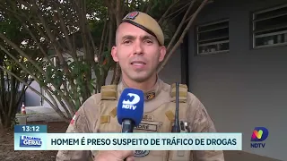 Homem com 16 passagens é preso por tráfico durante ação da Rocam