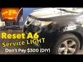 Acura MDX A6 service light rest dont pay 300 DIY