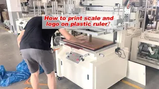 How to print scale and logo on plastic rulers