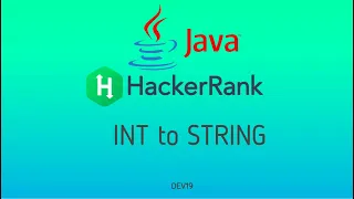 Java Int to String Hackerrank Java Solutions