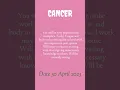TODAY HOROSCOPE CANCER TODAY HOROSCOPE CANCER 30 APRIL 2023
