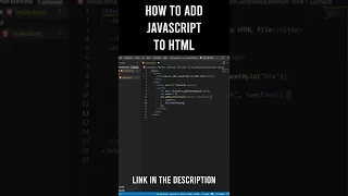 Add JavaScript to an HTML file - JavaScript Tutorial for Beginners 2022