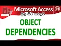 Object Dependencies - Microsoft Access for Beginners