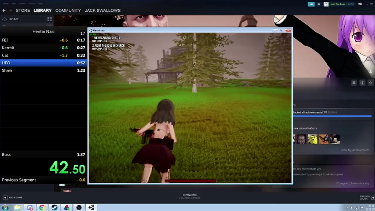 Hentai Nazi Speedrun in 1:34.21 (Former WR)