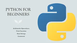 Python for Beginners Arithmetic Operations Raw Strings Print Function and Comments