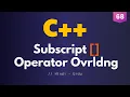 68 - Subscript Operator Overloading in C