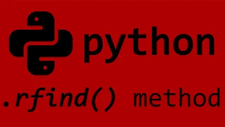 Python rfind string method