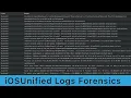 iOS Unified Logs Introduction and Comparison iOS Forensics 13