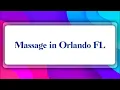 Top 10 Massage in Orlando FL