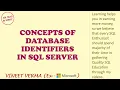 Concepts of Database Identifiers SQL Server Database Design SQL Talks By VINEET
