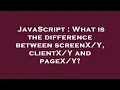 JavaScript What is the difference between and