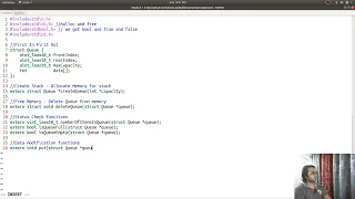 C Live Code Implement Queue create delete isEmpty isFull and other helper functions