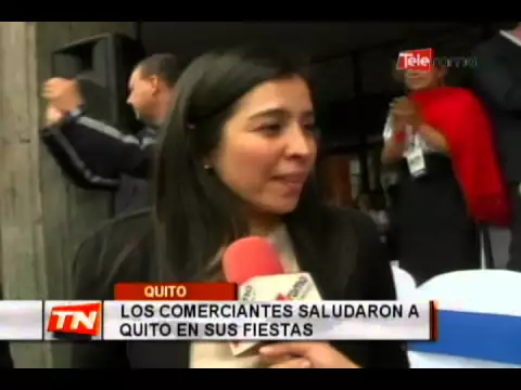 Los comerciantes saludaron a Quito en sus fiestas