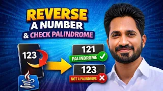 Java Logic Explained Reverse a Number Palindrome Check