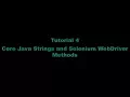 Tutorial 4 Java Strings and Selenium WebDriver Methods