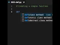 Creating a function in Python Use the def keyword give a function a name and list its arguments