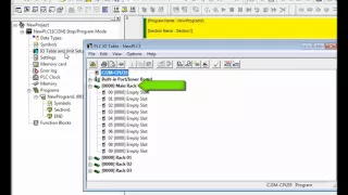 CX-Programmer - Table Creation