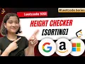 Height Checker Leetcode 1051