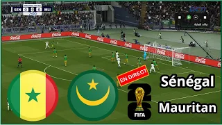 Sénégal vs Mauritanie en direct Éliminatoires de la Coupe du monde Simulation de football Gameplay P