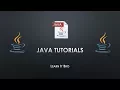 Java - Tutorial 27