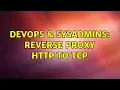 DevOps SysAdmins Reverse proxy HTTP to TCP 2 Solutions