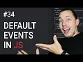 34 How To Prevent Default Events In JavaScript JavaScript Events JavaScript Tutorial mmtuts