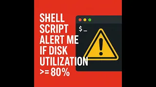 Shell script - If disk utilization greater than 80
