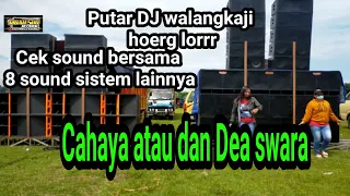 cahaya audio di acara cek sound bersama putar dj walang kaji pakai box cla horeg pol